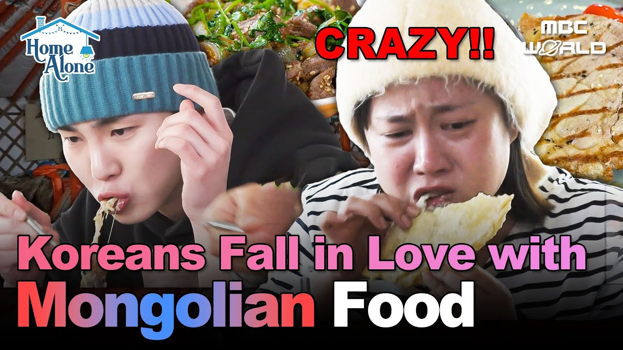 [Sub] Hooked on Mongolian Food?! Even Tiny Eater KEY & Code Kunst Couldn't Stop Eating! #Mongolia