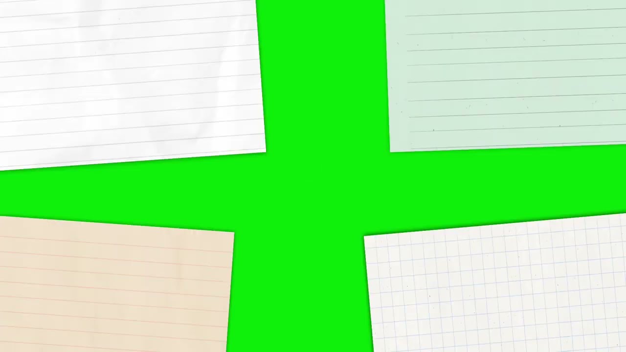GREEN SCREEN TRANSITIONS paper transition green screen Free Download No Copyright 3