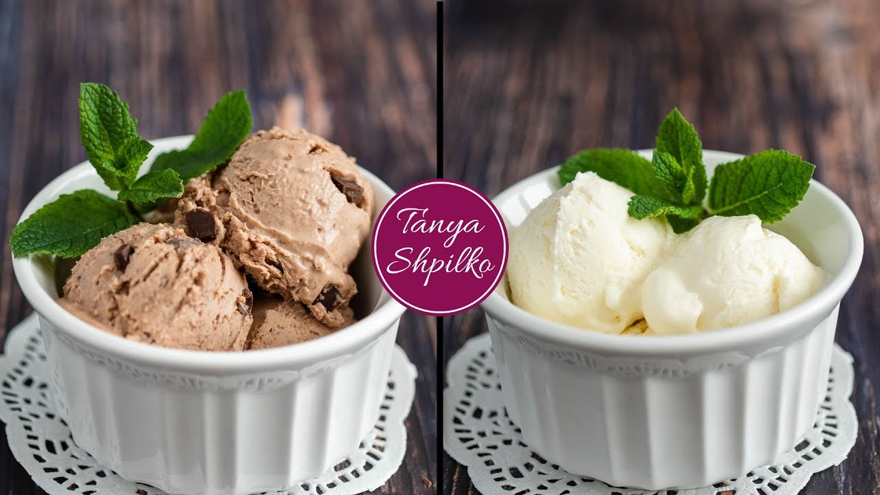 Сливочное (Шоколадное) Мороженое Пломбир из 2х ингредиентов | 2 Ingredient Ice Cream | Tanya Shpilko