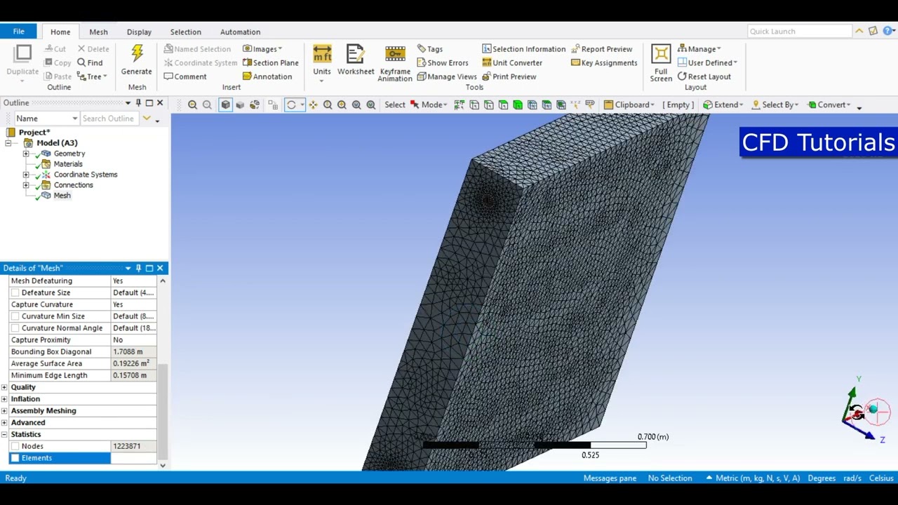 CFD Simulation of Automobile Radiator or Cross Flow Heat Exchanger