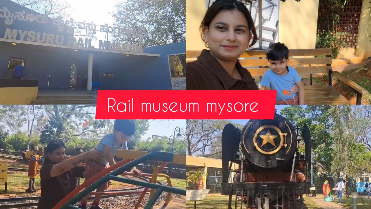Rail museum in mysore| Vintage Trains & History 🚂 | Full Tour | @glambypriyanka_22 