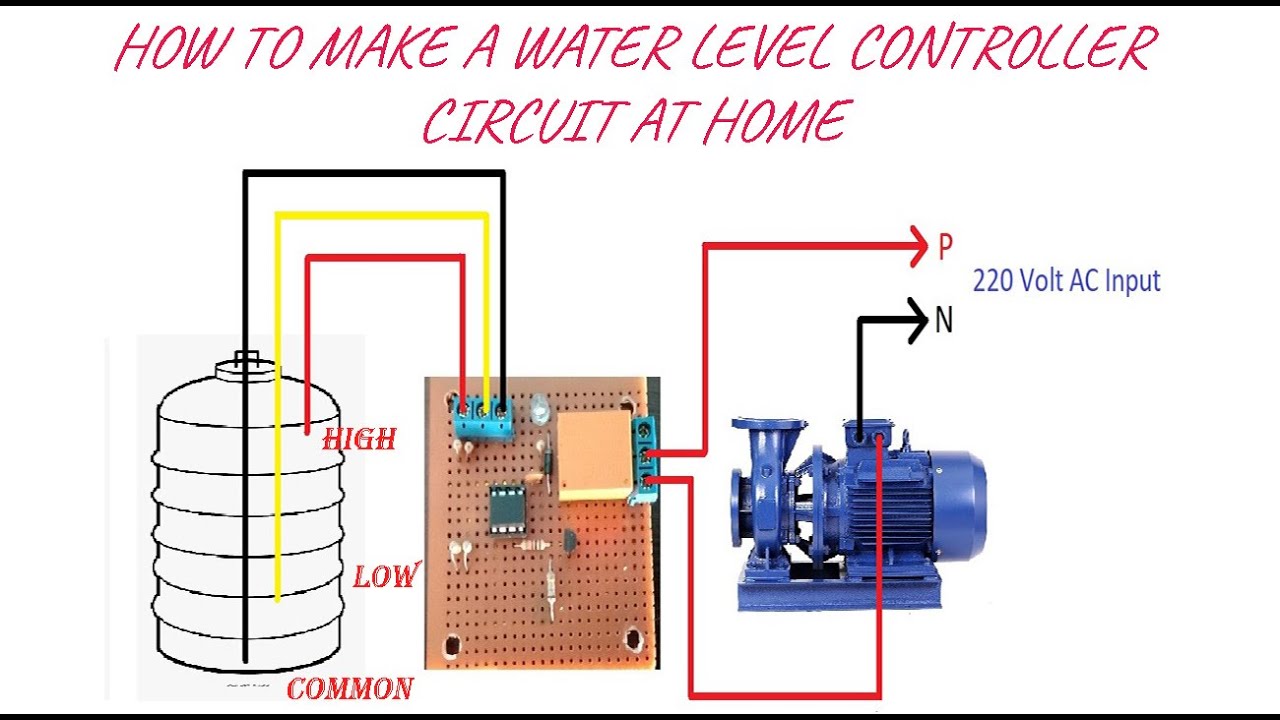 How To Make A Water Level Controller Circuit Using NE 555 IC||Diy Water Level Controller