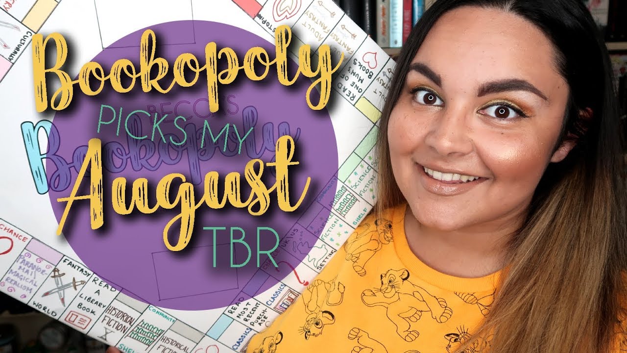 BOOKOPOLY CHOOSES MY AUGUST TBR // BECCA'S BOOKOPOLY #8