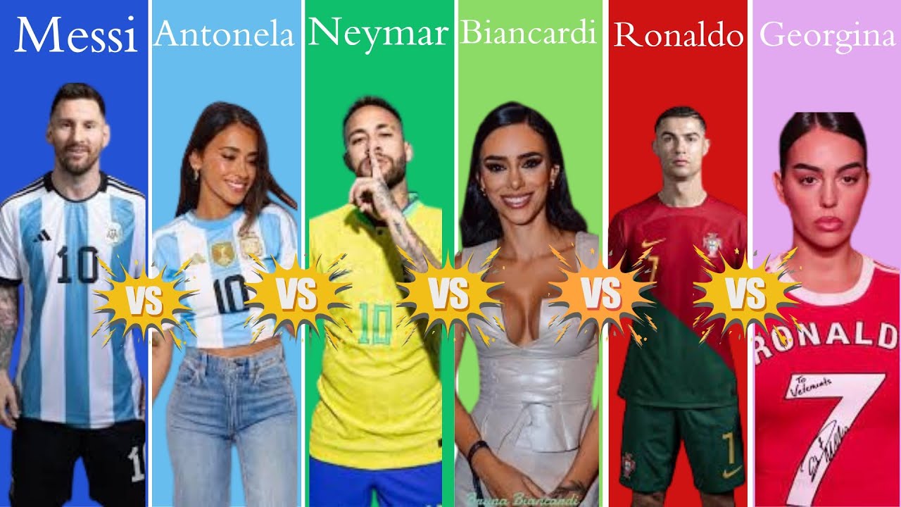 Comparison: Ronaldo vs Messi vs Neymar Partners 2025 Update | Georgina, Antonella, Bruna Biancardi