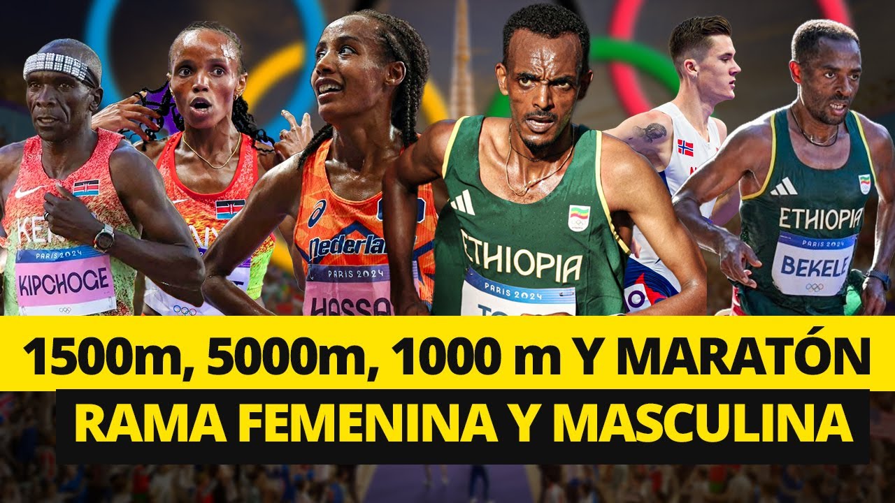 Las CARRERAS MÁS ÉPICAS de 1500m, 5000m, 10000m y Maratón en los Juegos Olímpicos París EN DETALLES