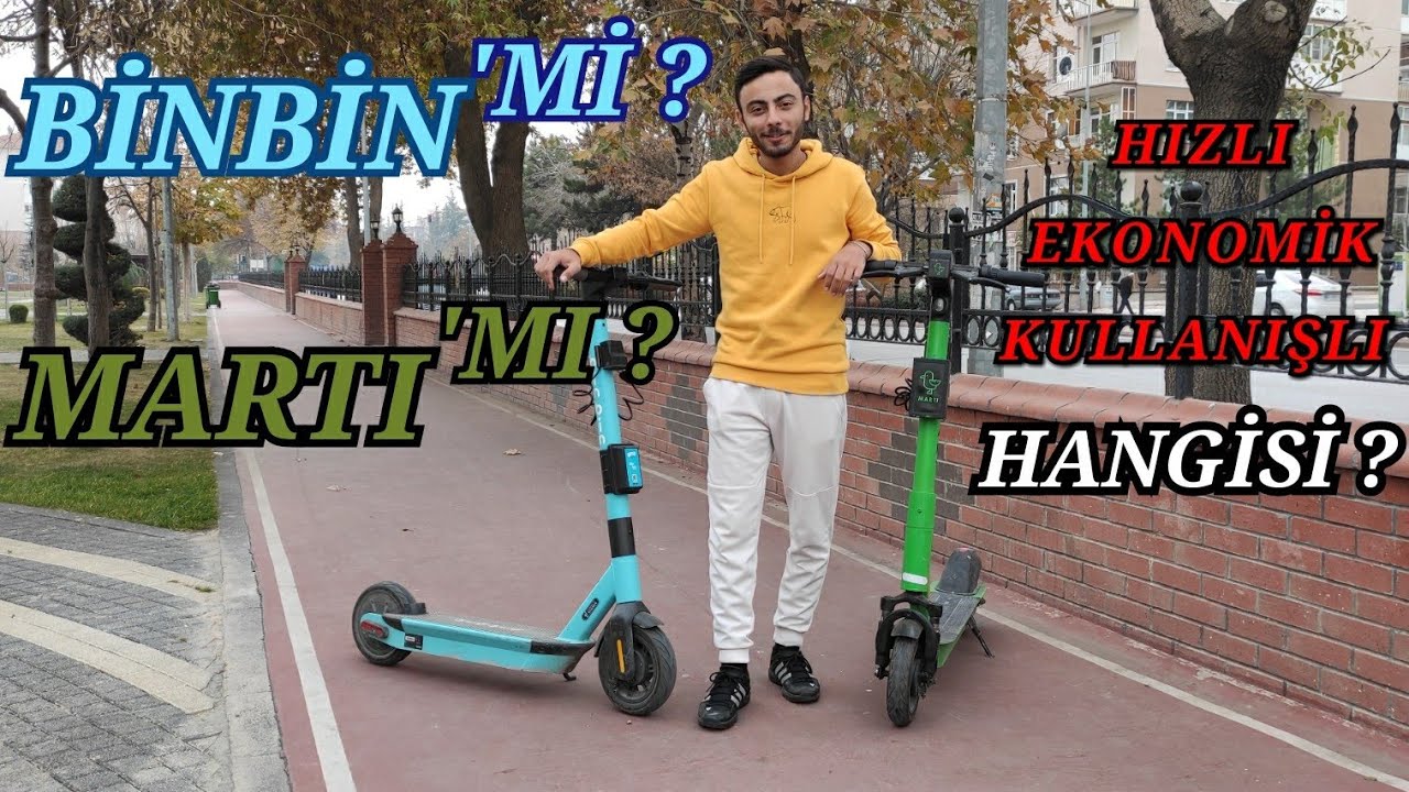 Martı Scooter Ve BinBin Elektrikli Scooter Karşılaştırdık ! Yarış Yaptık !