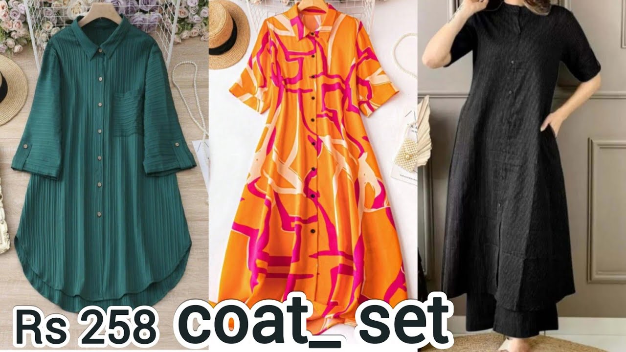 Coat set | vairal kurti | Rs258 se 500 tak | dhaga kadhai kurti | new design kurti | silim kurti