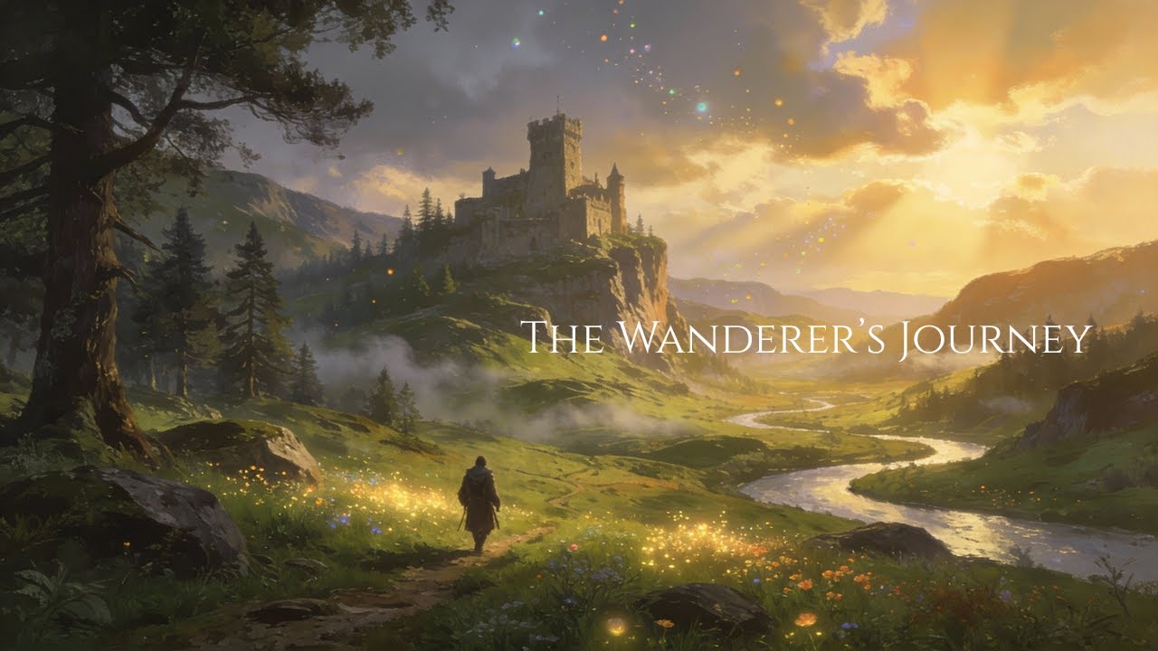 Medieval Fantasy Ambient Music For Focus And Relax | The Wanderer’s Journey Through Ancient Land