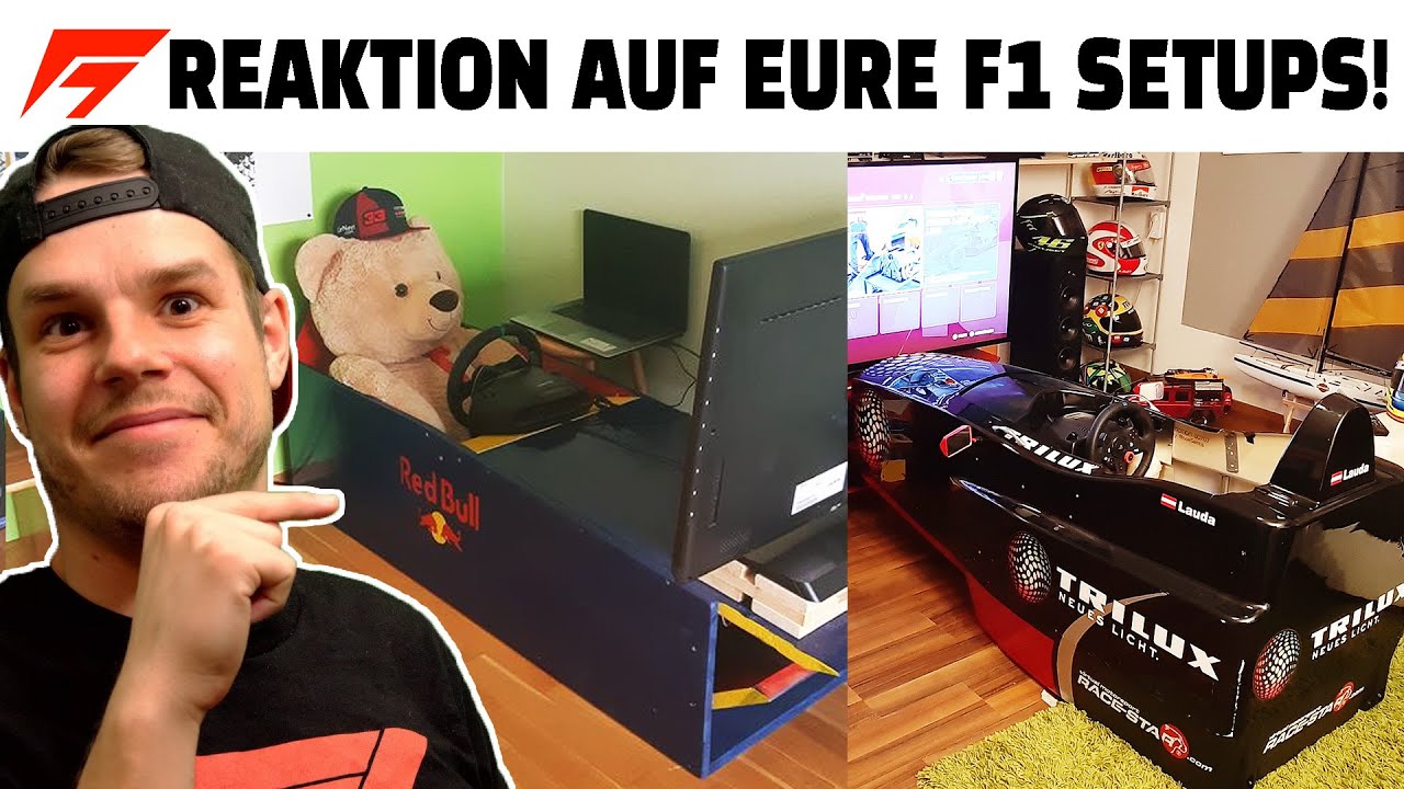 Patrick REAGIERT auf Formel 1 Gaming Setups von Zuschauern! Teil 2