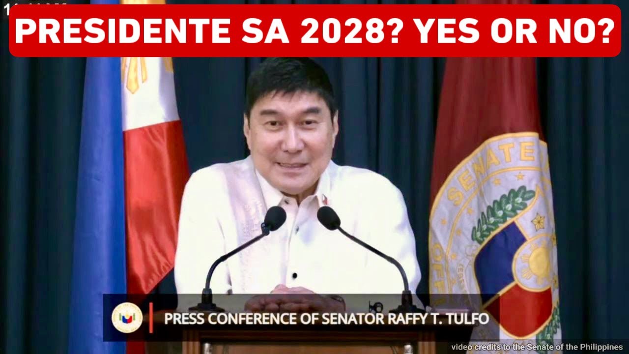 SEN. RAFFY TULFO, NAGSALITA NA SA DIUMANO PAGTAKBO BILANG PRESIDENTE SA 2028