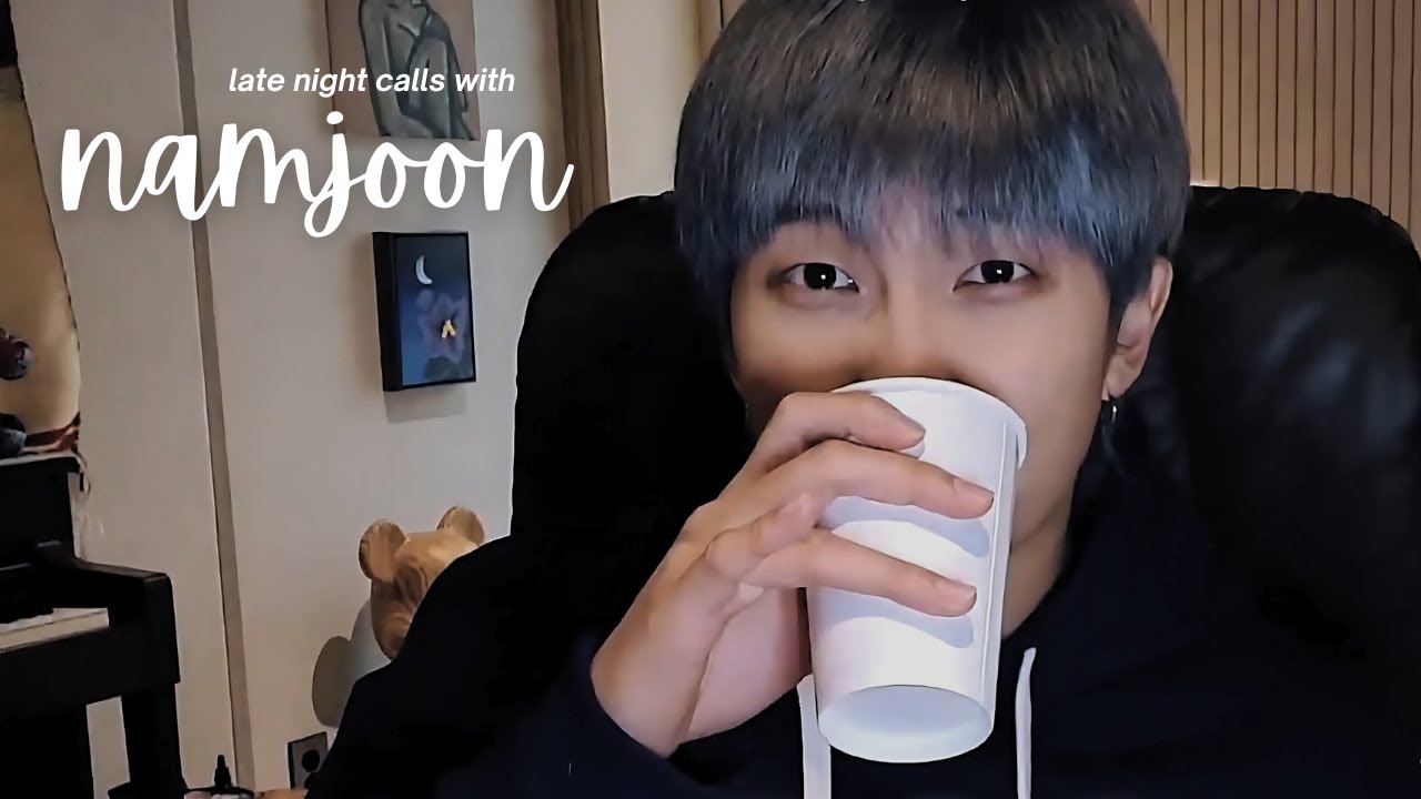 bts imagine: late night calls with namjoon.