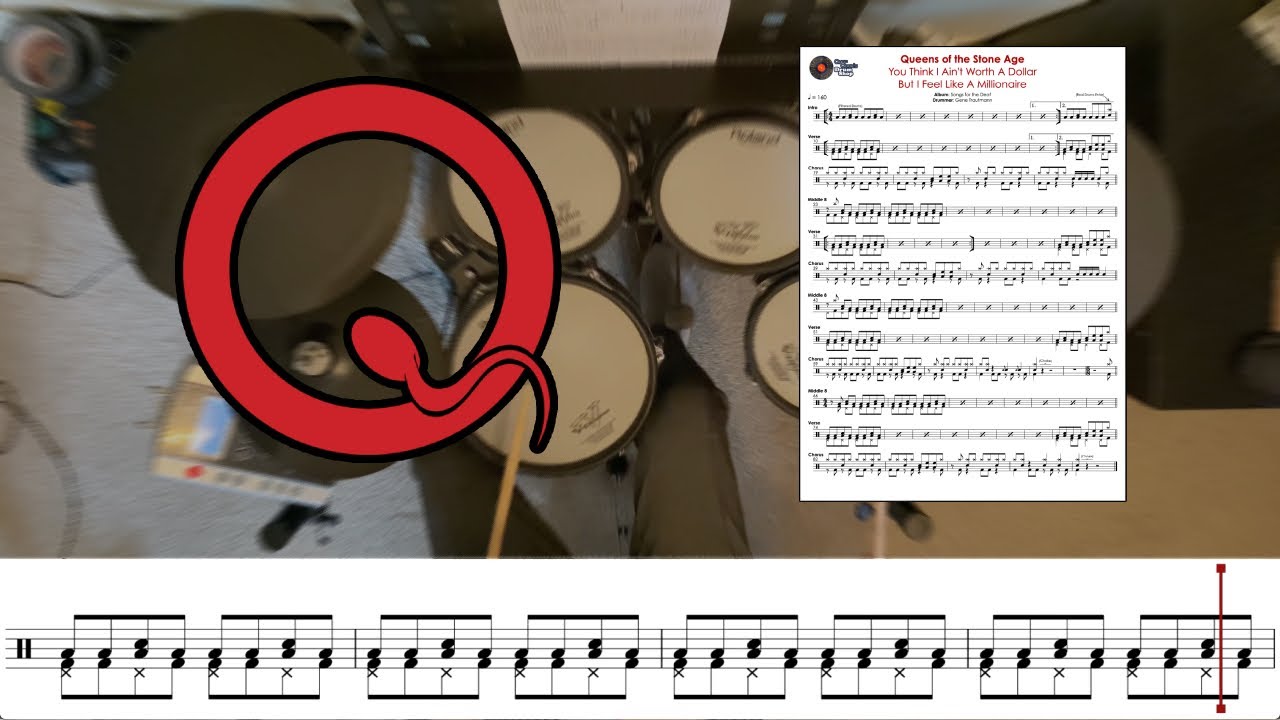 Queens of the Stone Age - You Think I Ain't Worth A Dollar But I Feel Like A Millionaire - DrumCover