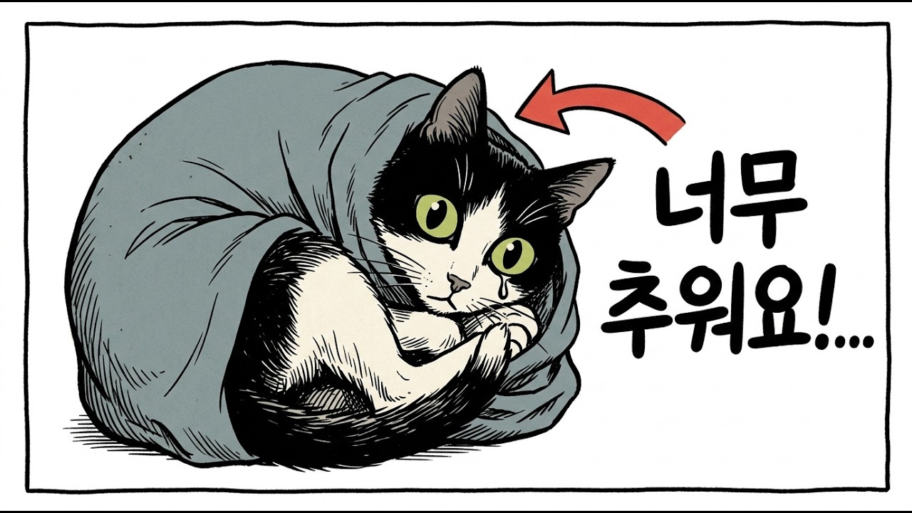 반려묘 주인의 90%가 겨울철에 이런 실수를 저지르고, 고양이들은 묵묵히 고통받습니다...