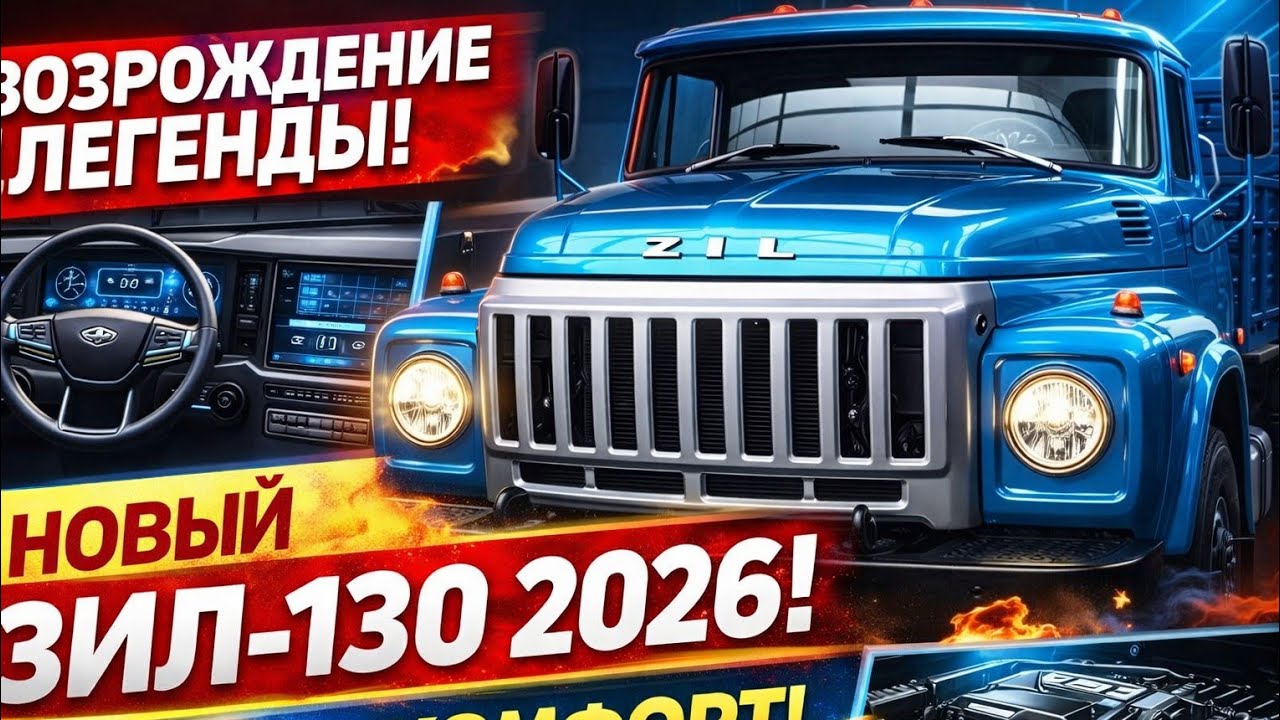 Новый ЗИЛ-130 2026 — Возрождение Легенды Советских Дорог | Современный Грузовик Будущего