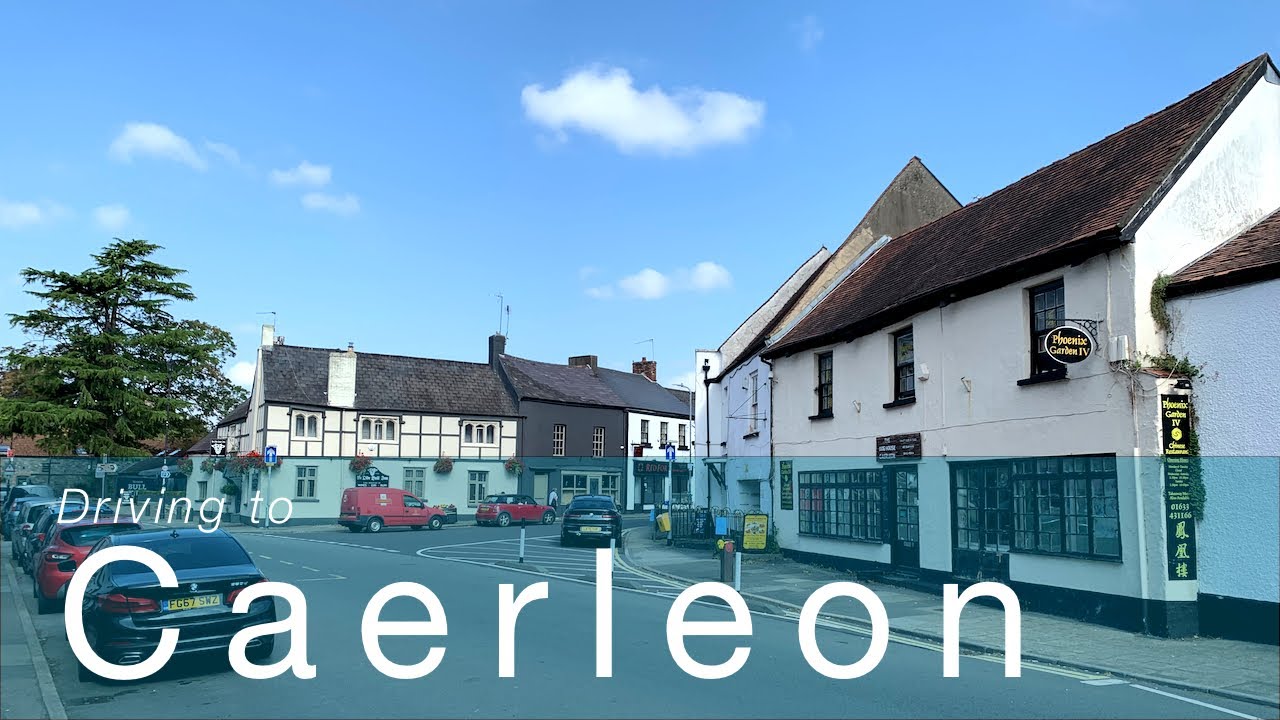 4K | Driving to Caerleon in South Wales