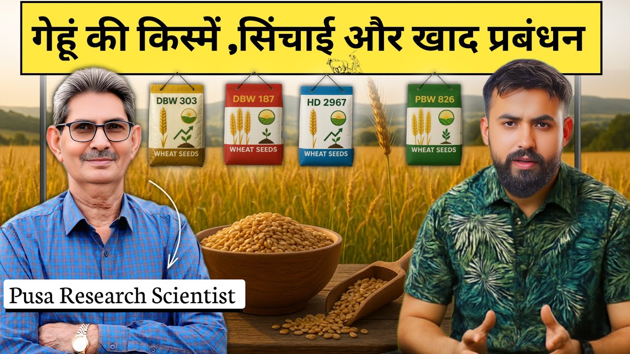 Gehu Ki Top Variety 🌾 गेहूं में पानी और खाद का सही समय | Gehu Ki Kheti Kaise Karen | Kisan Darbar