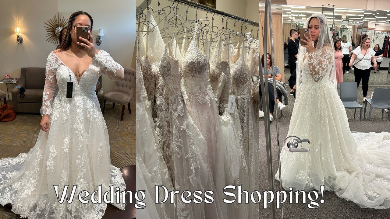 Let's go WEDDING DRESS SHOPPING! | Size 14 Say Yes to the Dress!