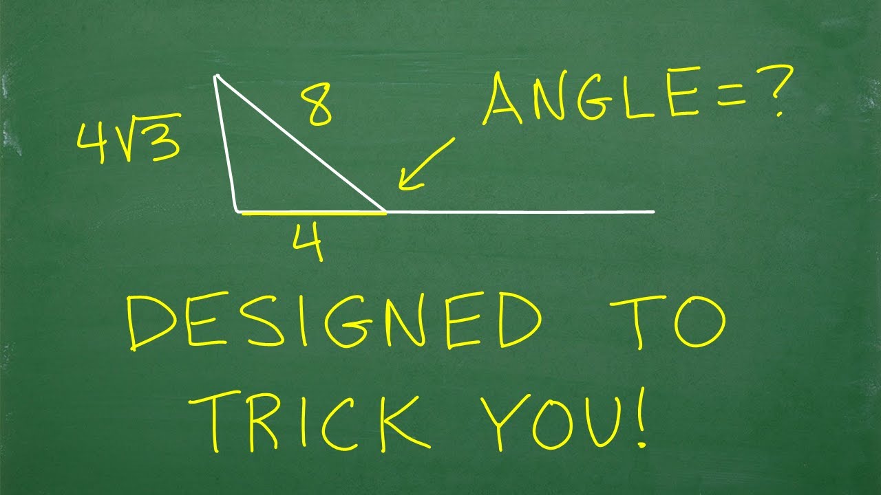 Can you find the angle? This Math Problem is Designed to TRICK YOU!