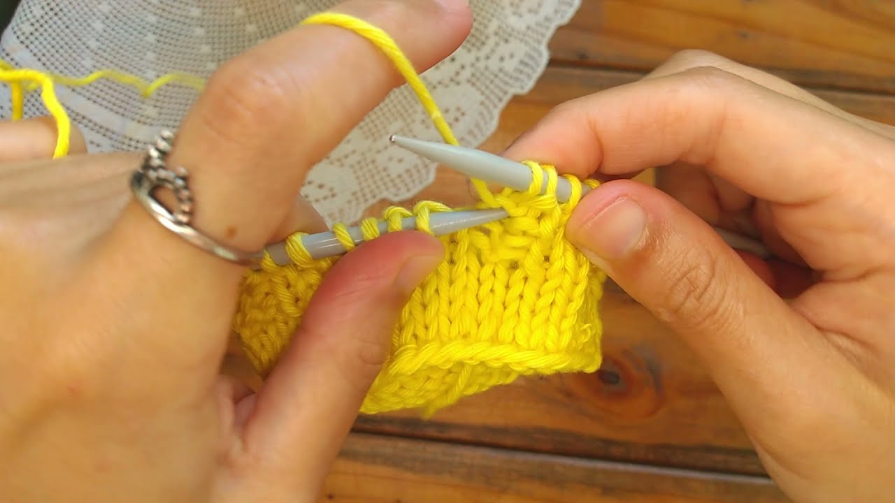 Como DESTEJER puntos FACILMENTE en dos agujas o agujas circulares