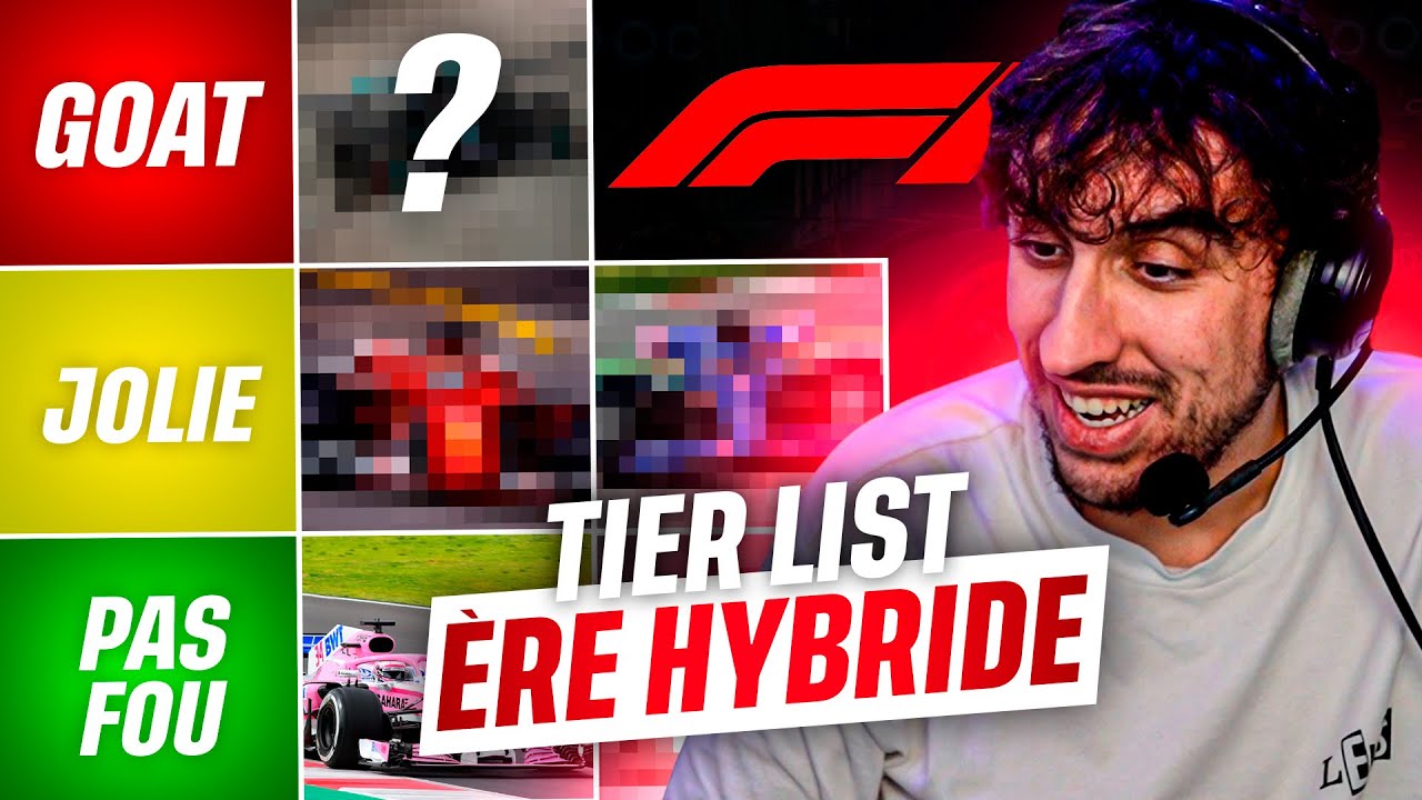 LA PLUS BELLE DES LIVRÉES DE L'ÈRE HYBRIDE EN FORMULE 1 ?! - TierList F1 (2014-2022)
