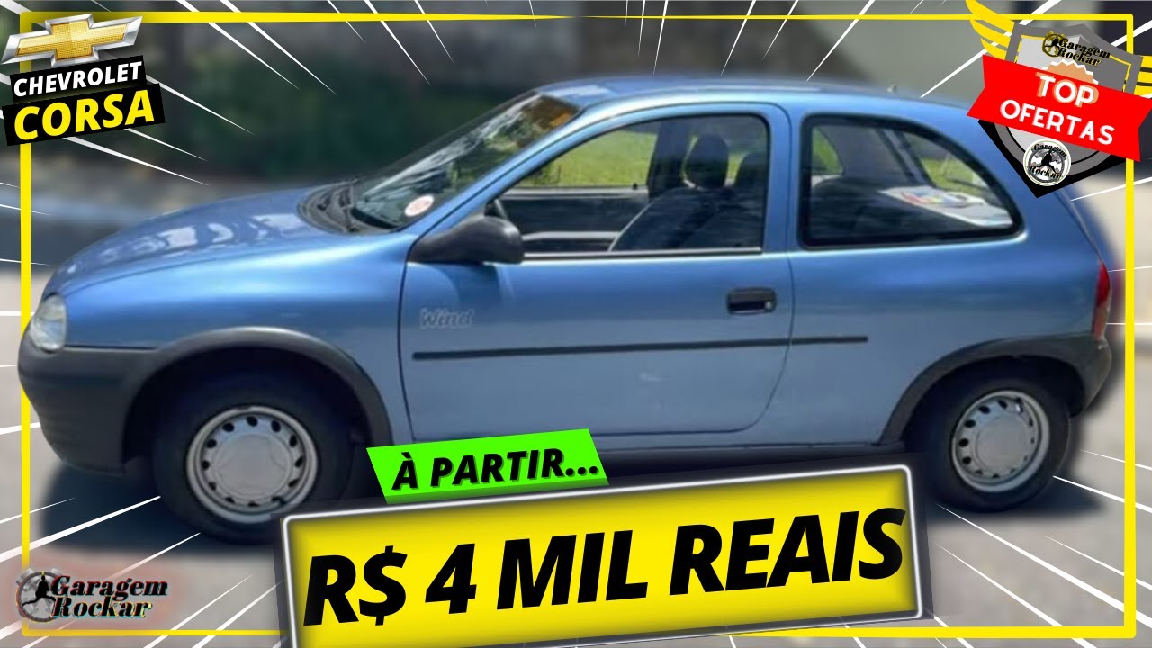 Chevrolet CORSA OPÇÃO DE PRIMEIRO CARRO barato [À PARTIR DE 4 MIL REAIS!] Top Ofertas Rockar! 