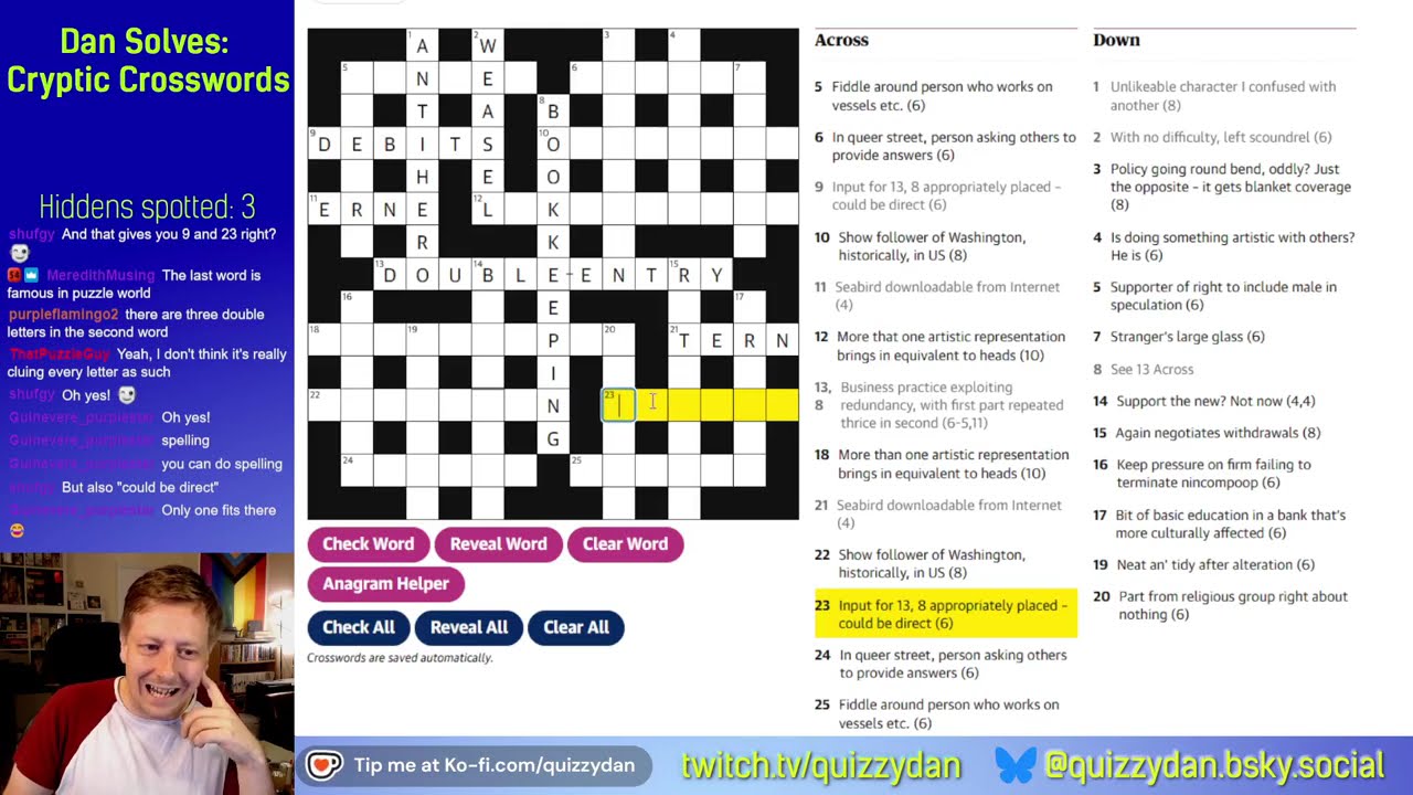 Cryptic Crossword - Am I Seeing Double?
