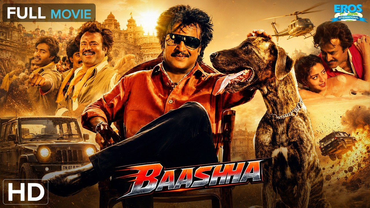 Baashha - பாஷா (1995) Full Tamil Movie | Rajinikanth | Nagma | Raghuvaran | Superhit Action Drama