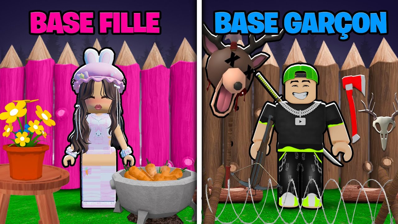 Base Fille Vs Garçon sur 99 Nuits dans la Forêt !