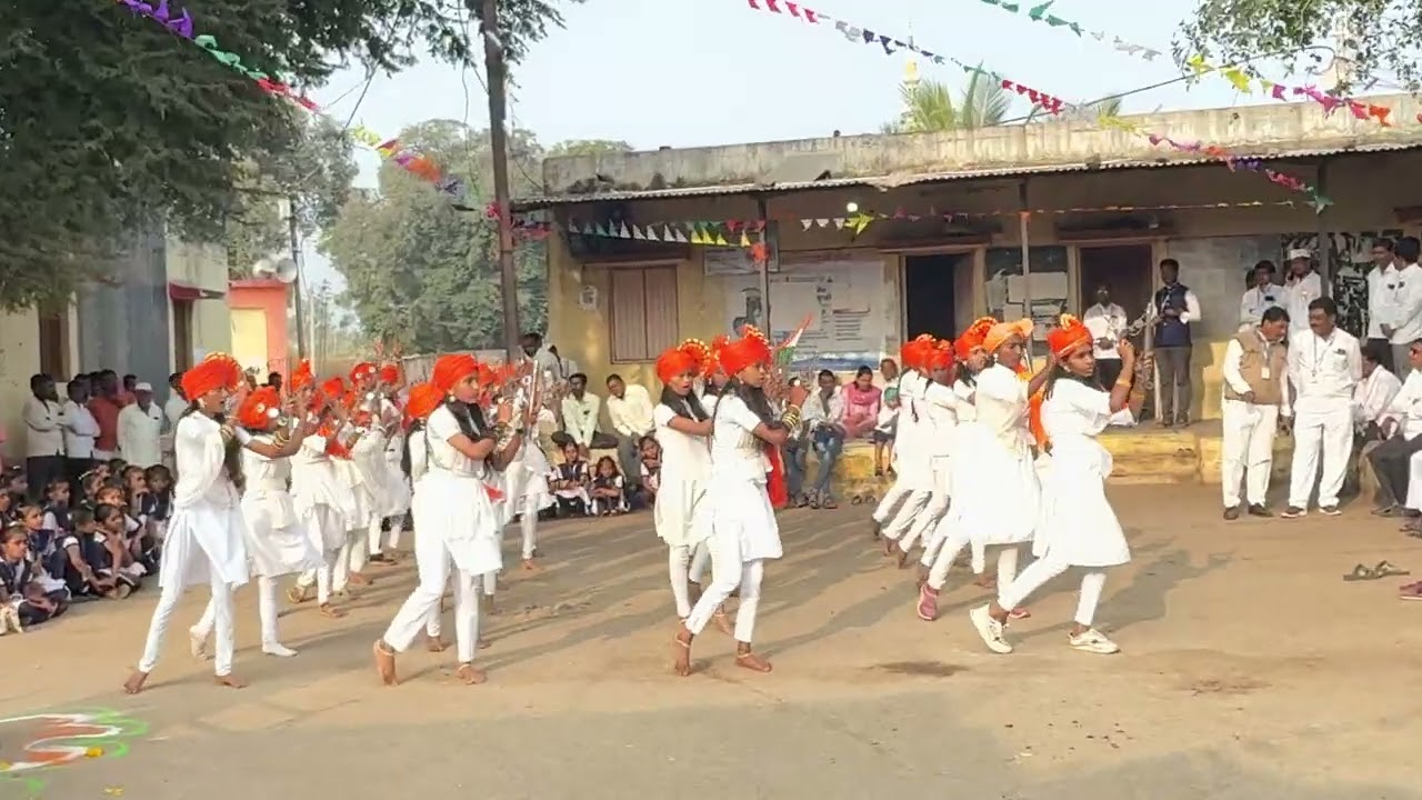 लेझीम ✨zp School Toramba संदेशे आते है.. #zpschool #प्रजासत्ताकदिन #dance #लेझीम 