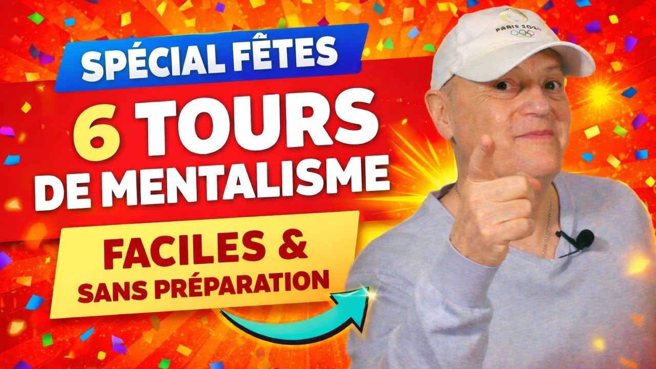 6 TOURS DE MENTALISME FACILES (SANS PRÉPARATION) – SPÉCIAL FÊTES 🎉🎅 🚀