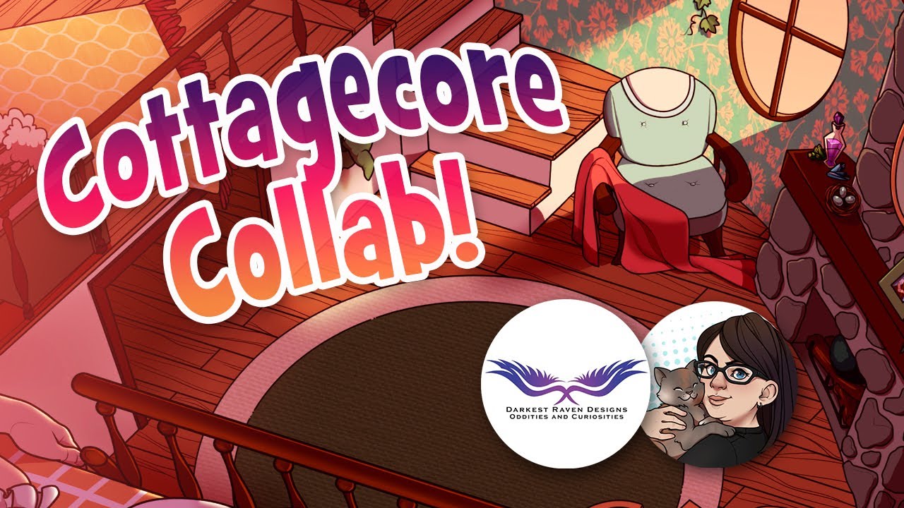 Forest Witch Cottagecore Treehouse | 2D to 3D! - COLLAB with Darkest Raven Designs