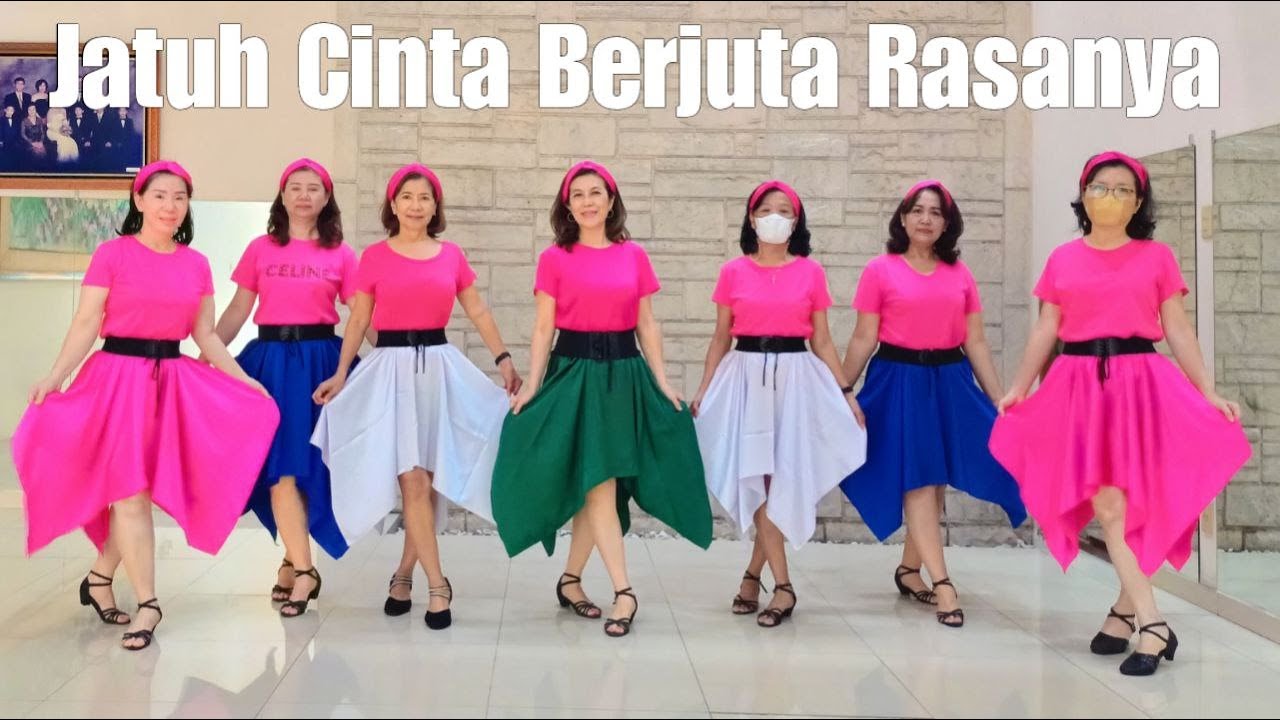 Jatuh Cinta Berjuta Rasanya Line Dance (demo & count)