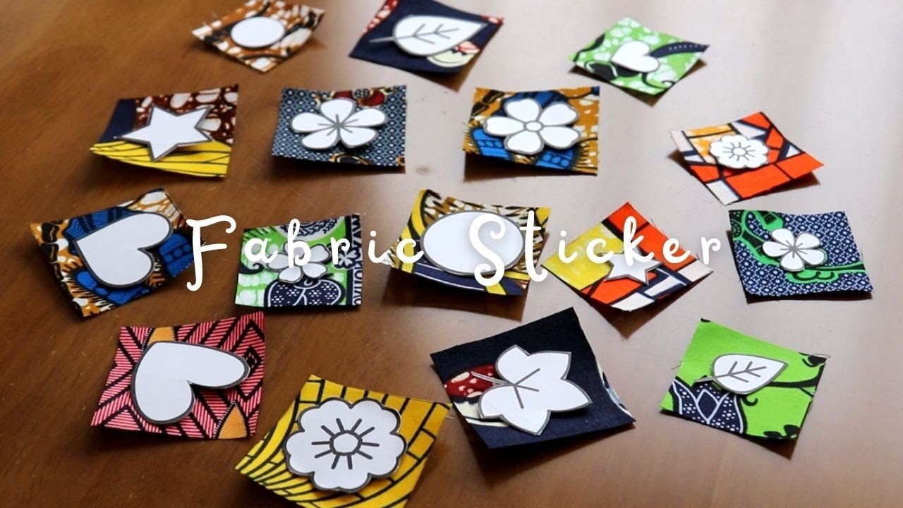 アフリカ布の魅力をそのまま！カラフル布シールの作り方 | HarunaDIY