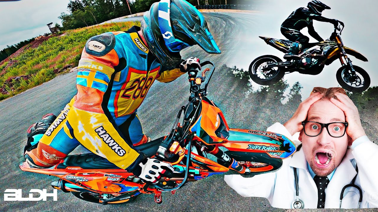 PRO RIDER STEALS MY BIKE (AND RATES IT) | Supermoto Track Day | BLDH