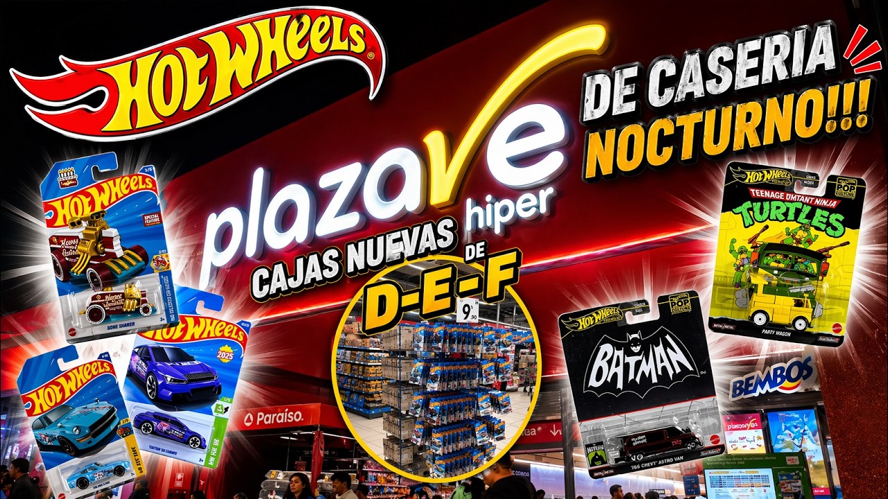 DE CASERIA NOCTURNO!!!😎 /HOT WHEELS PREMIUN??? 🧐
