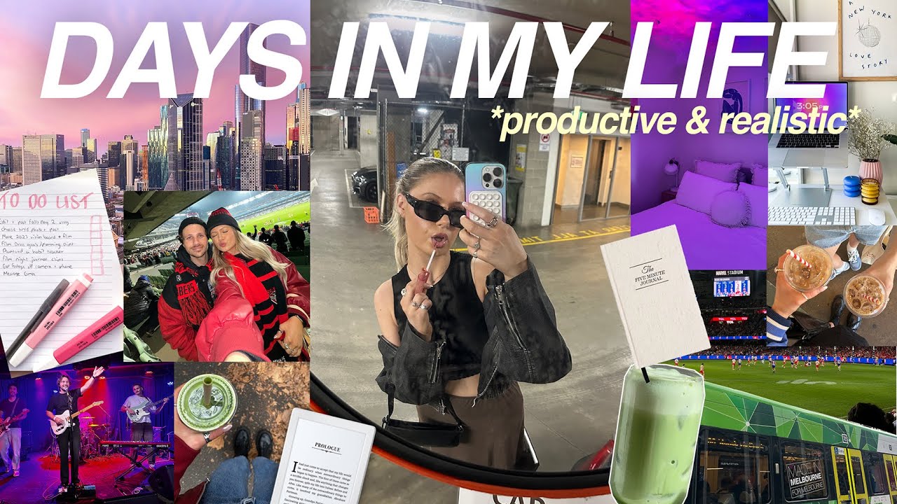 REALISTIC & PRODUCTIVE days in my life (vlog) 🌷🎧 | afl, editing, brunch, etc! | Melbourne, Australia