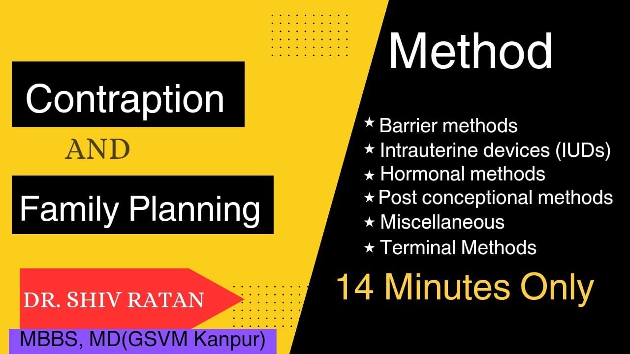 Contraception and Family Planning | MBBS | Community medicine | Dr. Shiv Medical