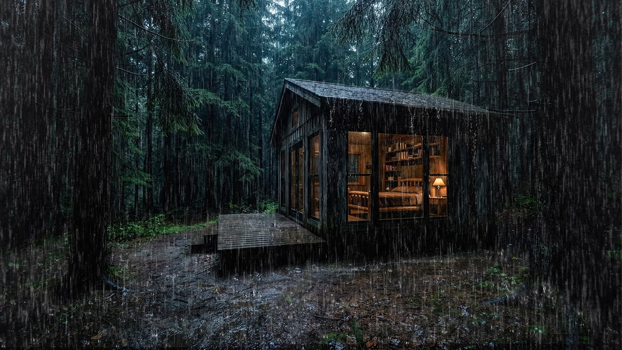 🌧️ Rain Sounds for Sleeping – Heavy Rain White Noise for Deep Sleep