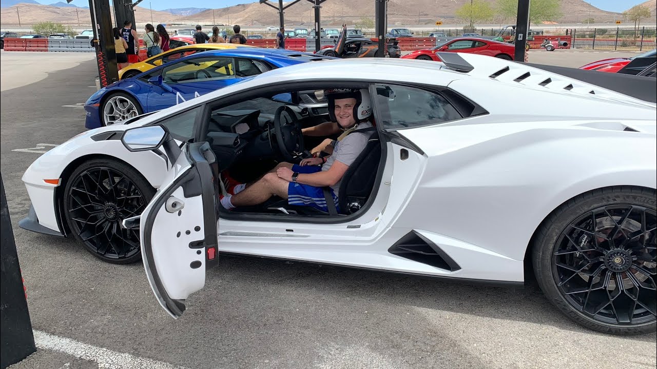 Driving a Lamborghini Huracan STO around the Speed Vegas race track!