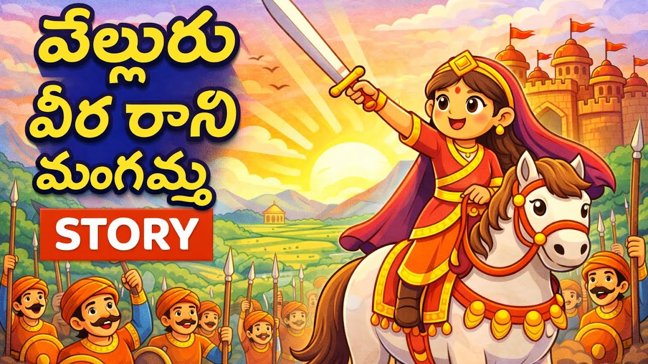 “ఆమె పాలనలో ప్రజలు సుఖశాంతులతో జీవించారు” 🏹 వెల్లూరువీరరాణి మంగమ్మ కథ #viral #moralstories #trending