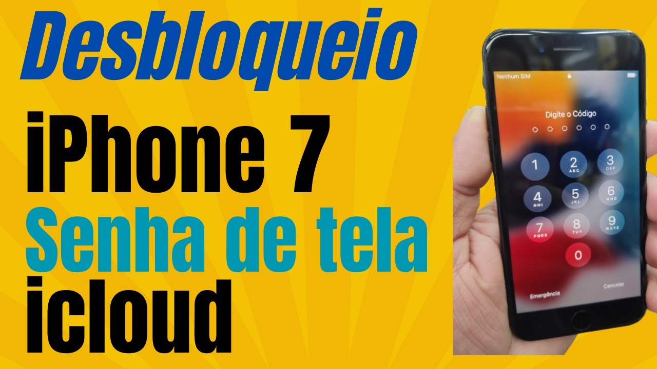 Como Desbloquear iphone 7 No Icloud E na Senha de Bolinha
