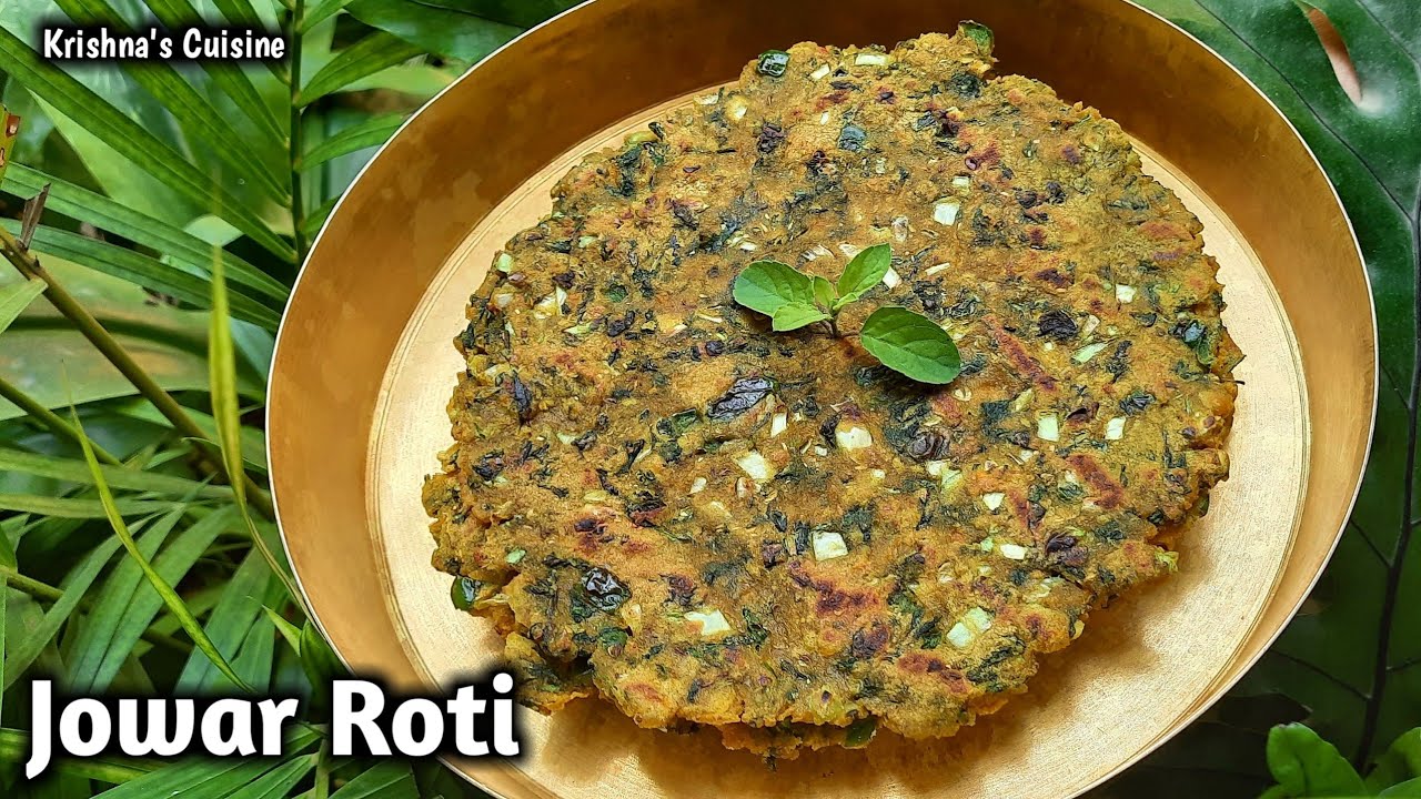 Jowar Masala Roti || Jowar Roti Recipe | Gluten Free | Iskcon Prasad | Krishna's Cuisine #jowar_roti