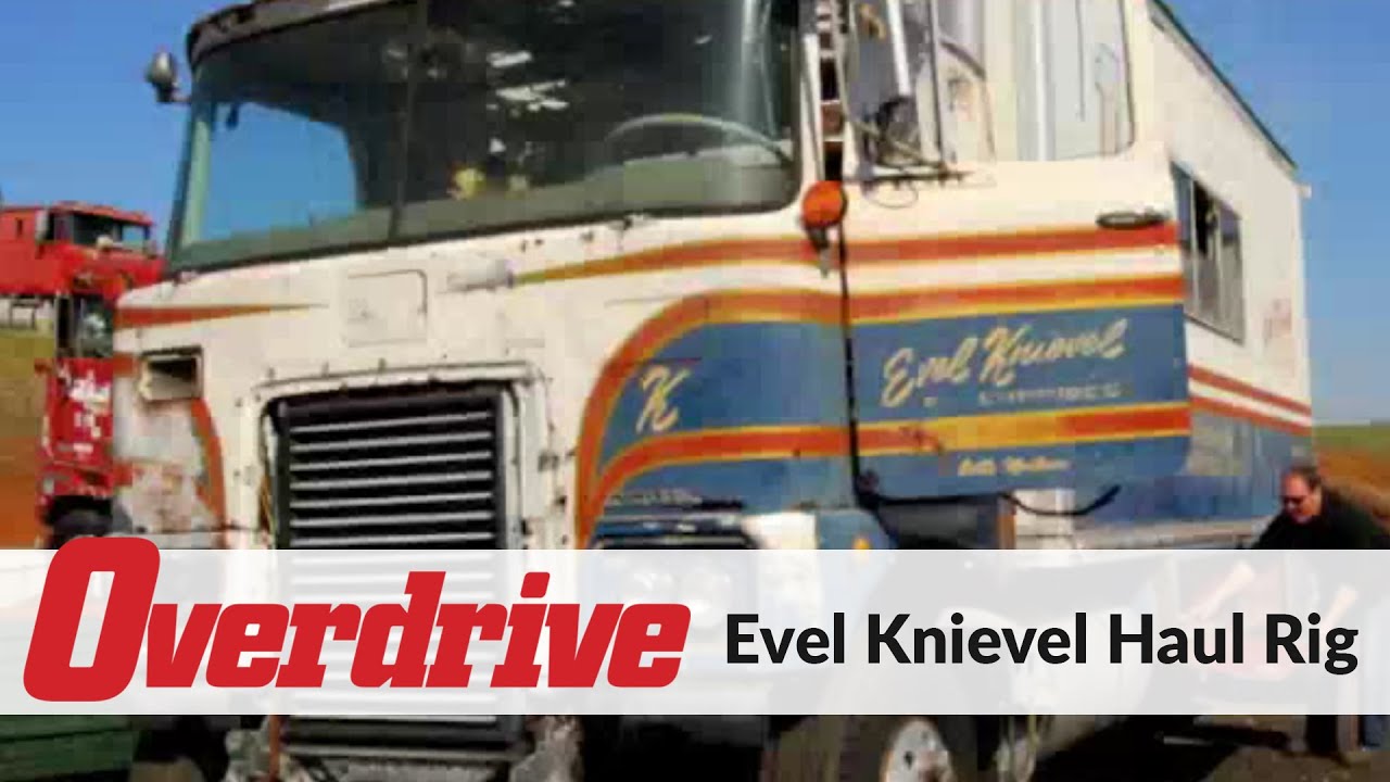 Evel Knievel haul rig rolls again