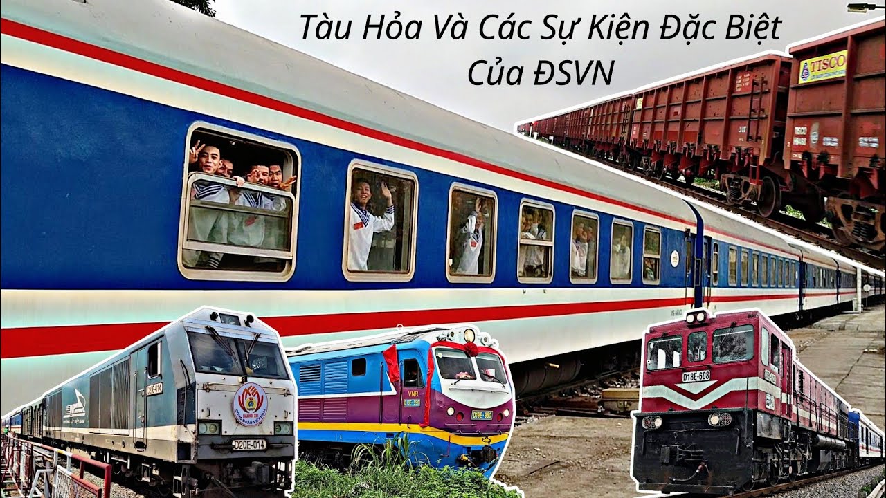 TỔNG HỢP ĐOÀN TÀU VÀ ĐMTX ĐẶC BIỆT CỦA ĐSVN ĐƯỢC QUAY Ở TẤT CẢ CÁC TUYẾN