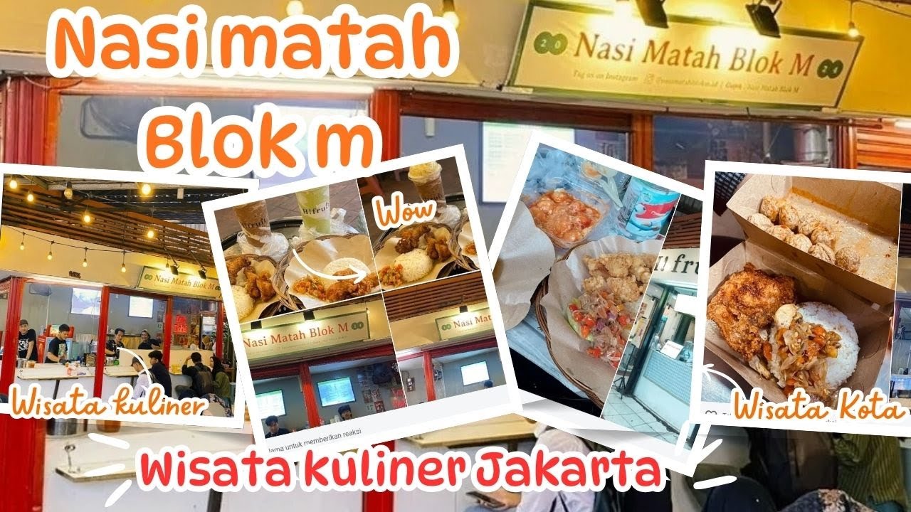Tempat dan makanan wajib di blok m Jakarta, Nasi Matah Blok M wisata kuliner di blok M Jakarta viral