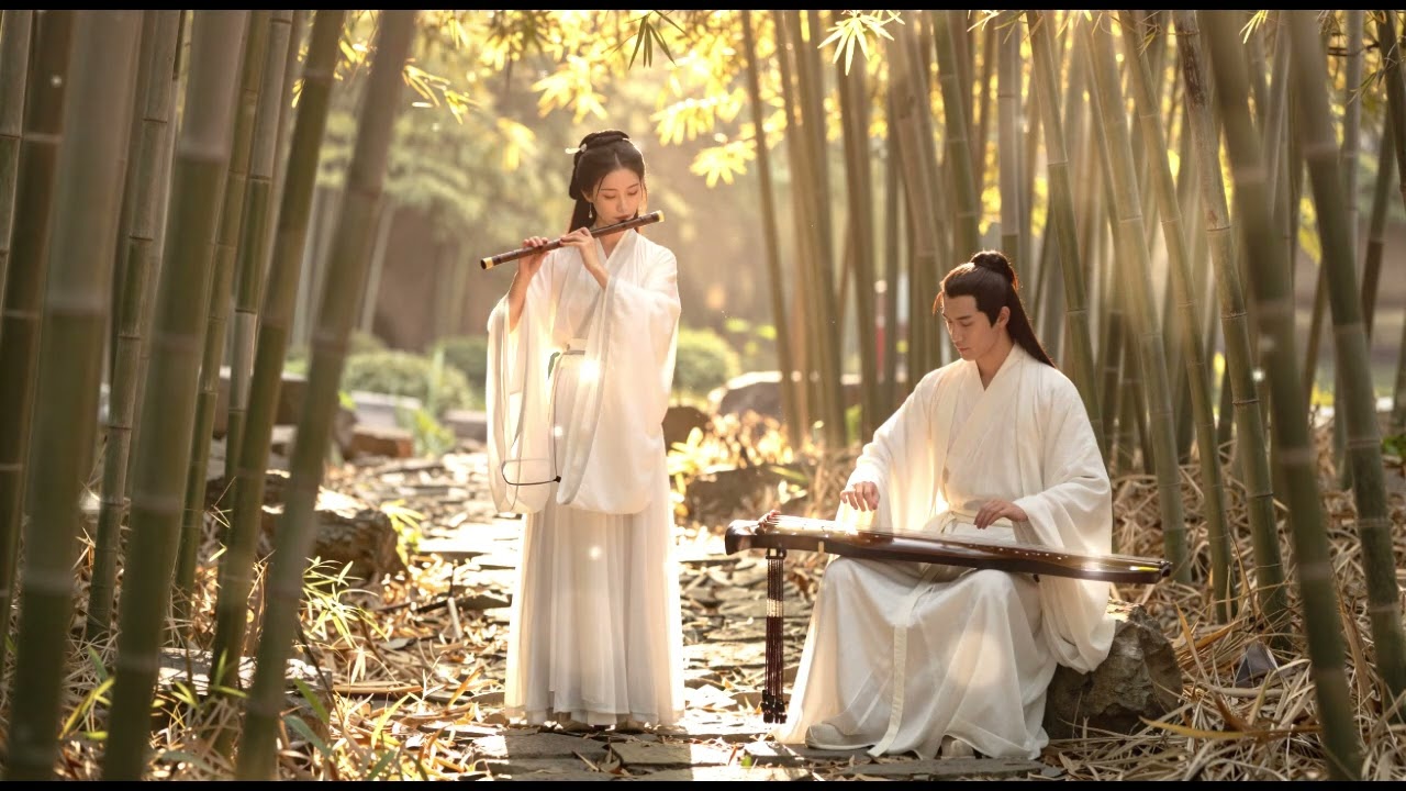 Calm Night Soundscape with Xiao and Guzheng#deepsleep #relaxingmusic #music #dizi #relax