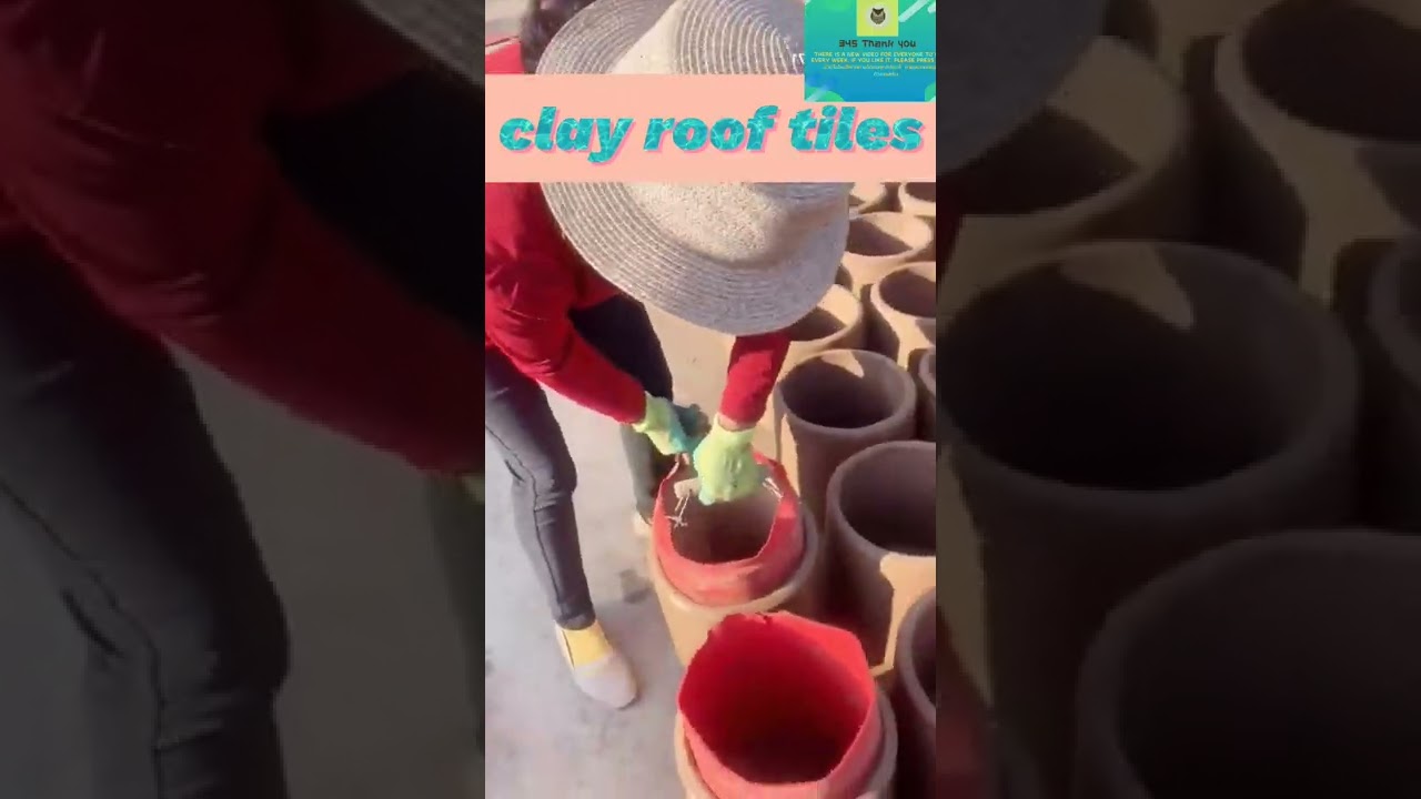 how to make roof tiles Super model with clay #345 #thankyou #clay