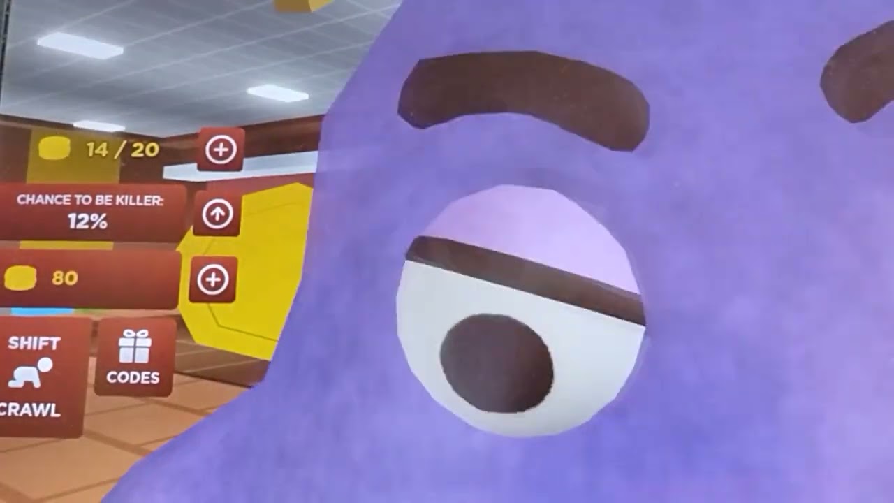 kathryn trying to scape from Grimace!/roblox