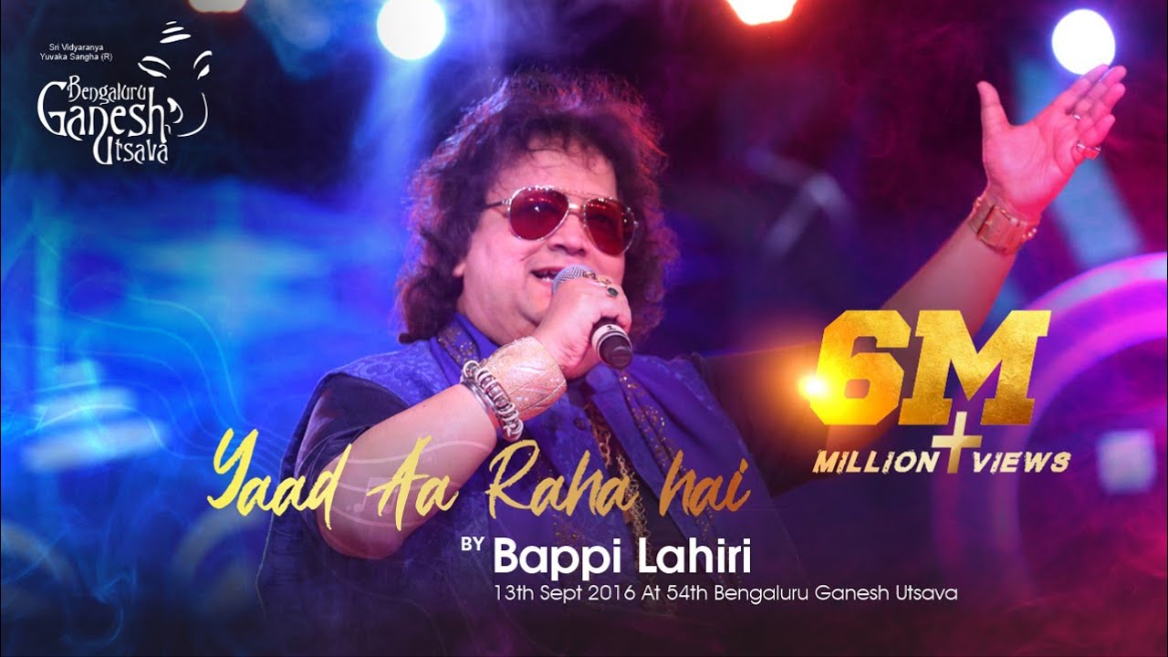 YAAD AA RAHA HAI | Disco Dancer | Bappi Lahari | 54th Bengaluru Ganesh Utsava 2016