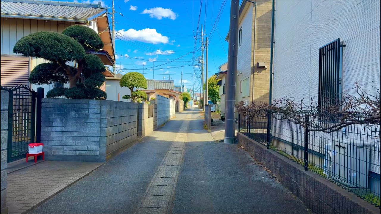 4K HDR  Japan Walk -  | Morden Japanese Neighborhood in Japan | Neighborhood Walking Tour in Chiba